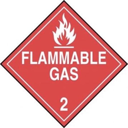 Accuform DOT PLACARD HAZARD CLASS 2  GASES MPL202RM10 MPL202RM10